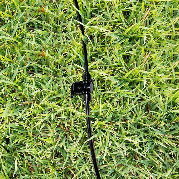 10 Pack Quick Connect 1/4" Drip Irrigation Shut Off Valve, Universal Drip Irrigation Tubing Coupling Valve, Leak Free Connector Locking Fitting for Sprinkler or Drip Irrigation System
