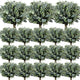 Janinka Mixed Eucalyptus Stems, Artificial Greenery White Seeds, 120