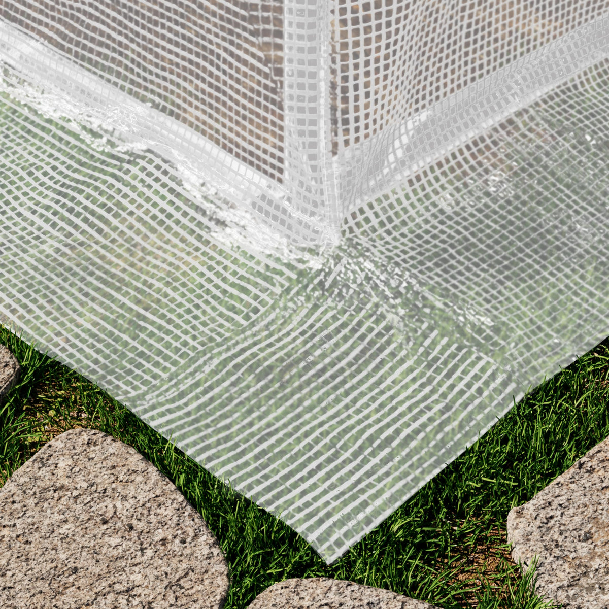 TOOLPORT 10x20 ft Tunnel Greenhouse, 180g PE Cover, White
