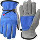Leather Work Gloves for Men or Women. XX-Large Glove for Gardening, Tig/Mig Welding, Construction, Chainsaw, Farm, Ranch, etc. Cowhide, Cotton Lined, Utility, Firm Grip, Durable. Blue-Grey 2XL