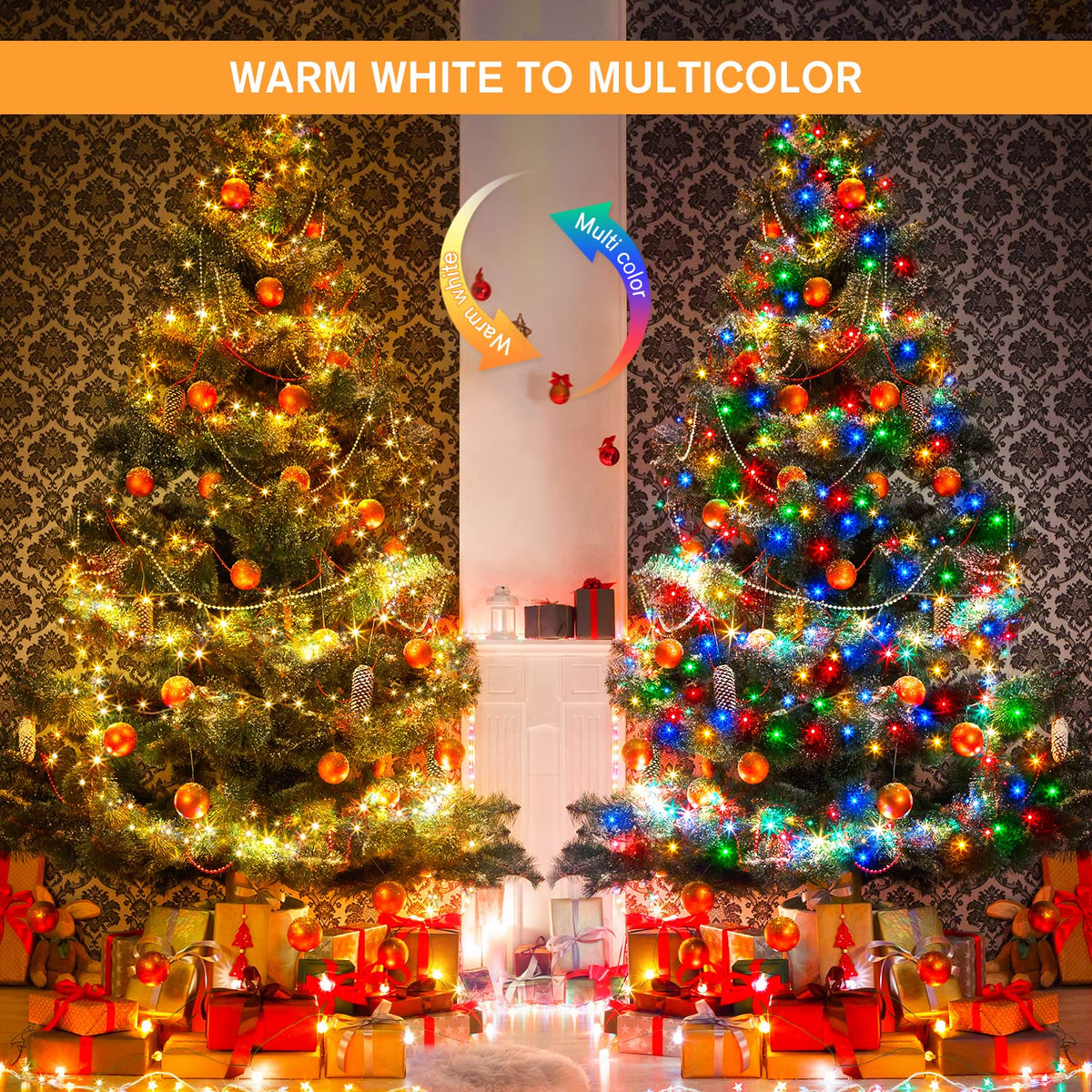 JMEXSUSS 500 LED Color Changing Christmas Lights