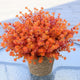 BCBLF Artificial Flowers for Outdoors, 12 Bundles UV Resistant Realistic Faux Plants for Outside Porch Planter, Spring Summer Home Garden Decoration, Red Orange