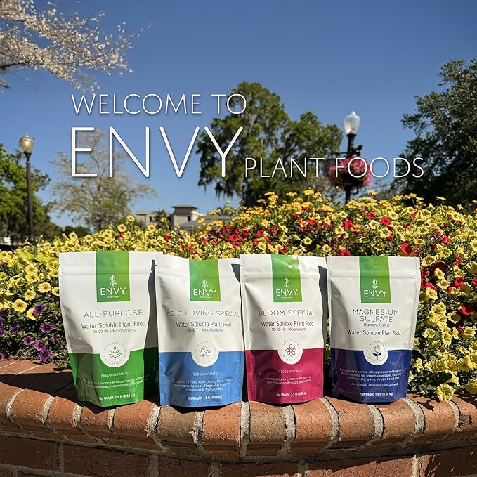 ENVY Hydroponic Plant Food A & B – Two-Part Liquid Nutrient for Indoor/Outdoor Plants – Soil, Coco, Hydroponics, DWC – Quart Set