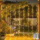 JMEXSUSS USB Plug in Curtain Lights 200 LED with 8 Modes, 6.5ftx6.5ft
