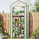 Bamworld Mini Greenhouse for Outdoor 3-Tierd Reusable Portable Warm House with PE Cover Compact Garden and Backyards Portable Rack with Sturdy Eucalyptus Frame Winter-Proof for Plant Protection