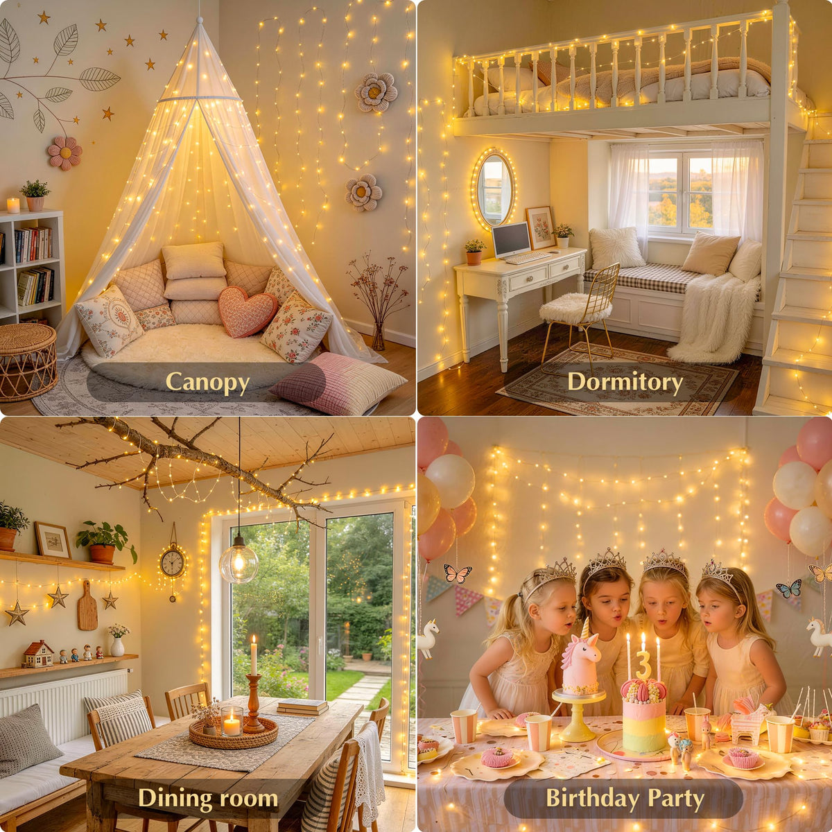 JMEXSUSS 300 LED Fairy Lights Plug in, 66FT USB String Lights for Classroom