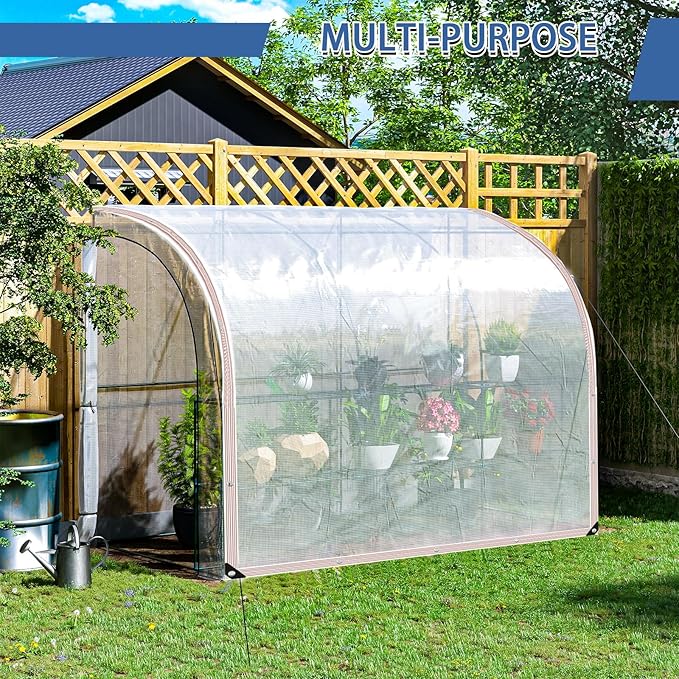 Clear Tarp Waterproof with Grommets 6x6ft,Transparent Tarpaulin Large (Small),Heavy Duty PVC Vinyl Tarps Cover for Outdoor/Camping/Plant/Garden/Chicken Coop