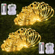 JMEXSUSS 2 Pack Christmas Lights Battery Operated Rope Lights Warm White