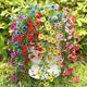 Playieer Artificial Hanging Flowers for Outdoors Faux Plants for Spring Summer Decoration,6 Bundles UV Resistant Realistic Silk Flowers Indoor Outside Garden Porch Patio Balcony Yard Farmhouse