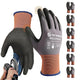 Schwer 6 Pairs Safety Work Gloves Sandy Nitrile Coated LT5626, Max Abrasion Resistant Heavy Duty Working Gloves with Grip for Men Women, Touch-Screen, for General Use, Mechanic, Construction, XXL