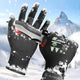 FreezeGuard Winter Work Gloves for Men and Women, ANSI A6 Cut Resistant Gloves With Super Grip, Freezer Glove for Work, Touchscreen, Thermal Insulated, PR3388, Non PFAS, Black Knight (L, 1 Pair)