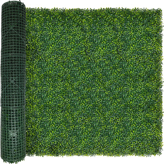 ODTORY Artificial Boxwood Panel Roll 5FT X 10FT (50 sqft) Greenery Backdrop