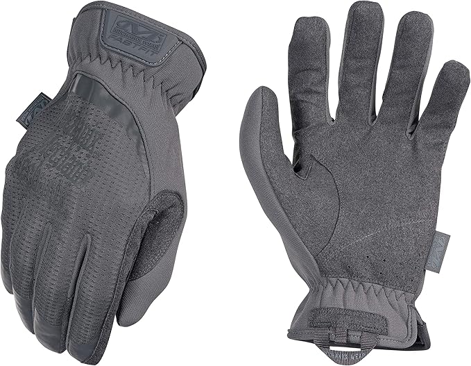 Mechanix Wear FastFit Tactical Gloves - Heavy Duty Lightweight Multipurpose Gloves - Flexible Grip & Reinforced Palm - Touchscreen Capable - X-Large - Wolf Grey