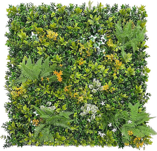 ODTORY Artificial Boxwood Hedges Panels Roll,40'' x 40'' in(11.5 sqft) UV-Anti Faux Greennery Grass Wall Privacy Backdrop Fence Screen for Garden Fence Covering Privacy, Outdoor Indoor Home Decor