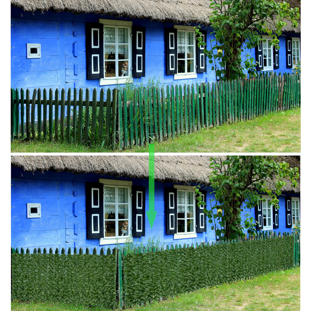 Balcony Privacy Screen, 40"x 80" Artificial Ivy Privacy Fence Panel