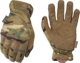 Mechanix Wear FastFit Tactical Gloves - Heavy Duty Lightweight Multipurpose Gloves - Flexible Grip & Reinforced Palm - Touchscreen Capable - Large - MultiCam Camouflage