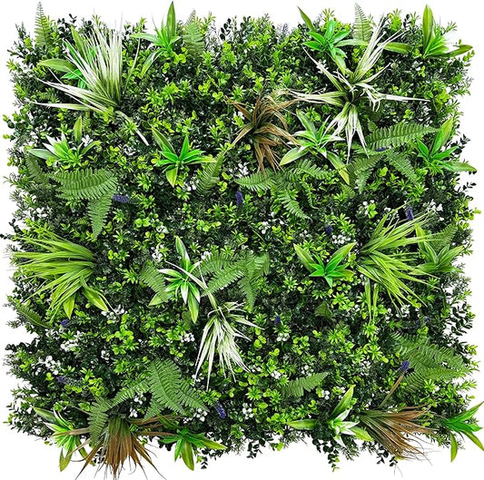 ODTORY Artificial Boxwood Topiary Hedges Panels,40'' x 40'' in(11.5 sqft) UV-Protected Privacy Faux Grass Backdrop Fence Screen for Patio, Balcony, Garden, Backyard Indoor Outdoor Green Wall Decor