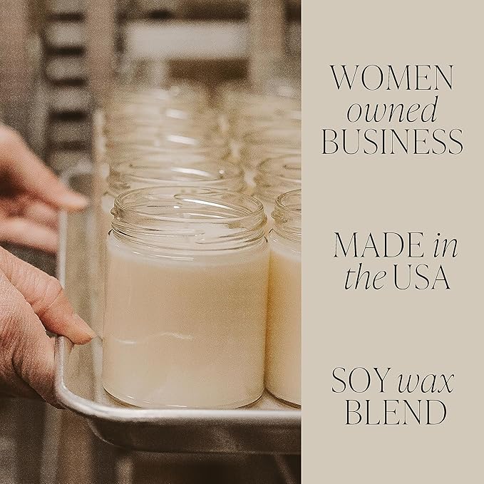 Sweet Water Decor Holiday Candle - Cloves, Pine, and Sandalwood Festive Winter Scented Soy Candles for Home - 9oz Clear Jar, 40 Hour Burn Time, Made in The USA