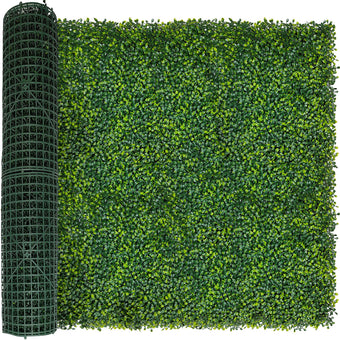 ODTORY Artificial Boxwood Panel Roll 40X120 in(33.5 sqft) Greenery Backdrop