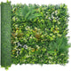 ODTORY Artificial Grass Boxwood Hedges Wall Panels: 40" x 120" (33.5 sqft) UV-Anti Faux Greenery Fake Ivy Leaves Privacy Fence Screen Backdrop for Garden Covering Privacy, Outdoor Indoor Decor