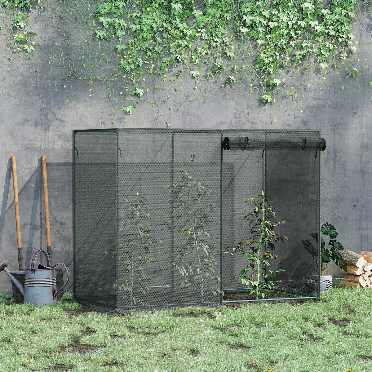6x3 Plant Protection Tent–Blackout Cover,Zippered Door,Pest Barrier